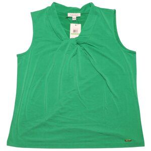 Calvin Klein Women's Sleeveless Green Shirt SR5TM24A NWT Size L